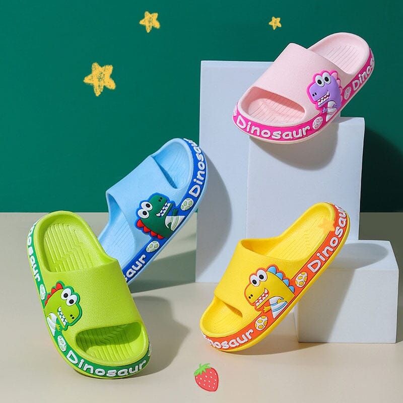 Chinelo Infantil Anti-Derrapante Dino Crocks